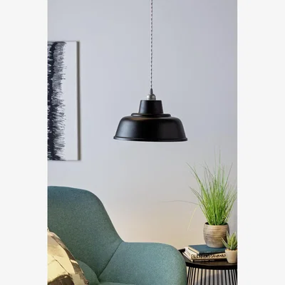 Habitat Habitat Core Metal Pendant Shade - Jet Black