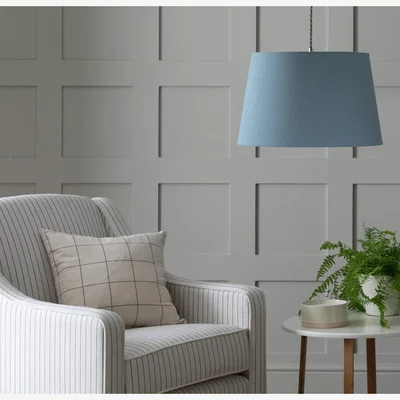 Habitat Habitat Textured 25x40cm Faux Taper Shade - Rustic Blue