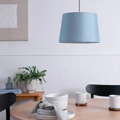 Habitat Habitat Textured 20x30cm Faux Taper Shade - Rustic Blue