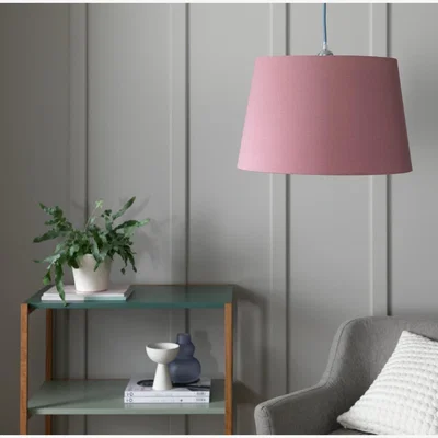 Habitat Habitat Textured 25x40cm Faux Taper Shade - Rose