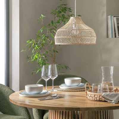 Habitat Habitat 22x35cm Rattan Easy Fit Lampshade - Natural