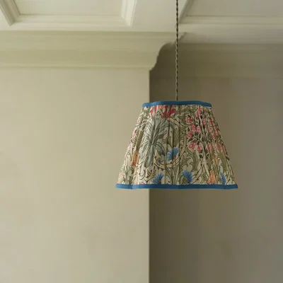 Habitat Habitat x Morris & Co. Woodland Weeds Pleated Easy Fit Lampshade - 35cm