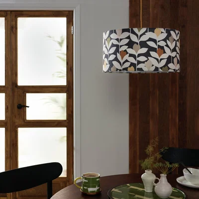 Habitat Habitat x Scion Padukka 25x49cm Faux Linen Drum Shade