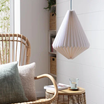 Habitat Habitat Origami 41x30cm Paper Easy Fit Shade - White
