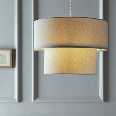 Habitat Habitat 2 Tier Linen Mix Shade - Grey