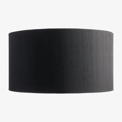 Habitat Habitat Drum Silk 49cm Shade - Black