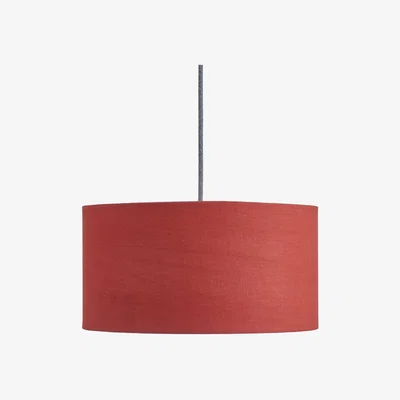 Habitat Habitat 35cm Linen Drum Shade - Rust