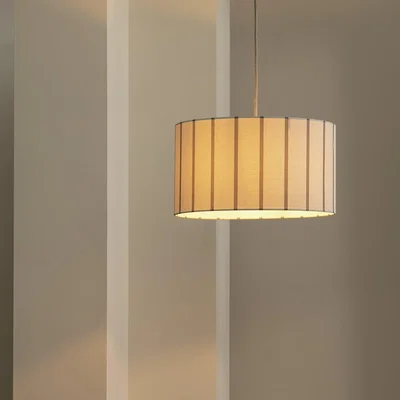 Habitat Habitat Stripe Printed Natural Easy Fit Lampshade - 45cm