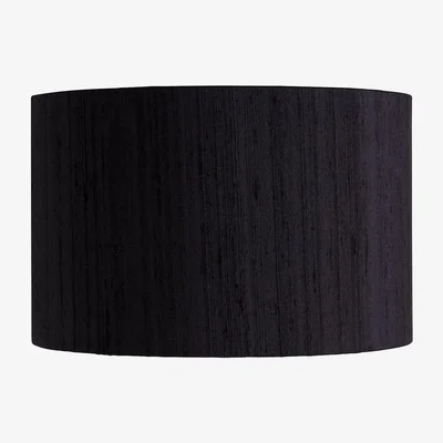 Habitat Habitat Drum Silk 25cm Shade - Black