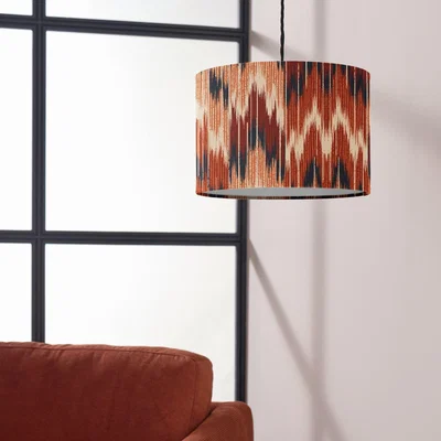 Habitat Habitat Brushmark Print Orange Easy Fit Lampshade - 30cm