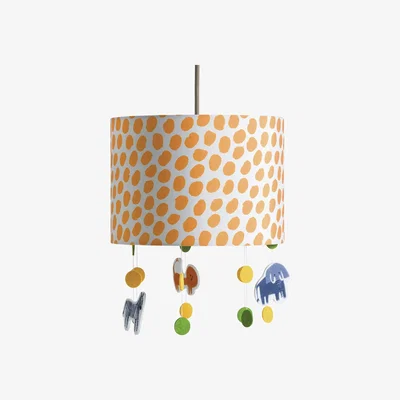 Habitat Habitat Kids Drum Dash Print & Hanging Animal Ceiling Shade