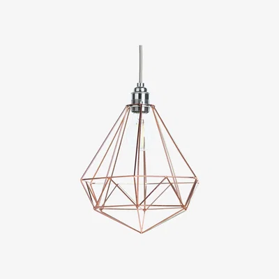 Habitat Habitat Wire Pendant Shade - Rose Gold
