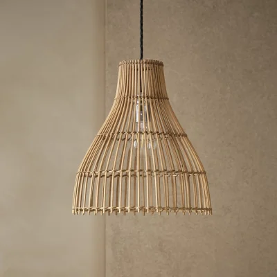 Habitat Habitat Camillo Natural Bamboo Midi Lampshade - 30cm