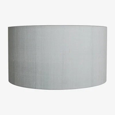 Habitat Habitat Drum Silk 49cm Shade - Mist Grey