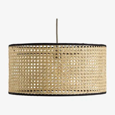 Habitat Habitat Ashi Rattan 40cm Shade - Natural & Black