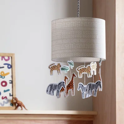 Habitat Habitat Jungle with Hanging Animals Easy Fit Lampshade- 25cm
