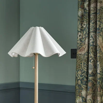 Habitat Habitat x Morris & Co. Faux Linen Wave Lampshade - Neutral