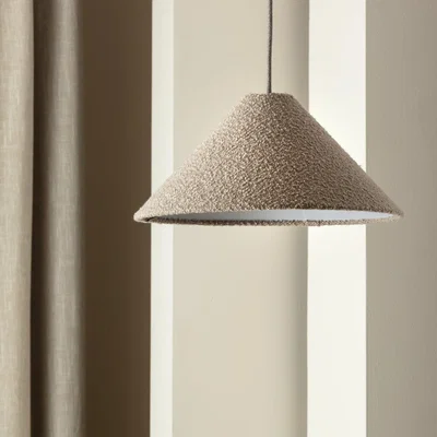 Habitat Habitat Cone Taper Natural Easy Fit Lampshade - 40cm