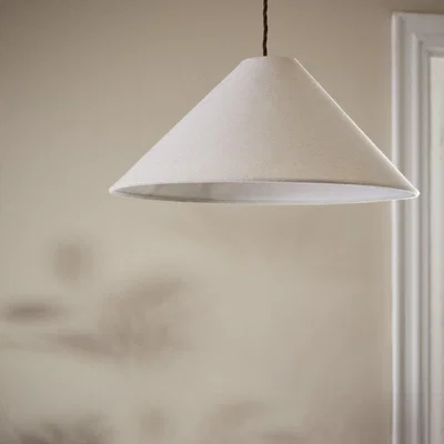 Habitat Habitat Cone Taper Natural Easy Fit Lampshade - 40cm