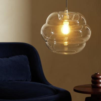 Habitat Habitat Clear Glass Honeycomb Easy Fit Lampshade - 25cm