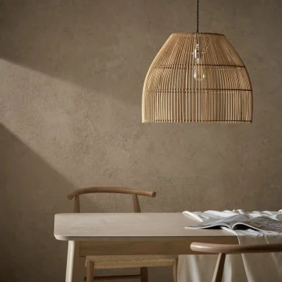 Habitat Habitat Emillius Natural Bamboo Easy Fit Lampshade - 51cm