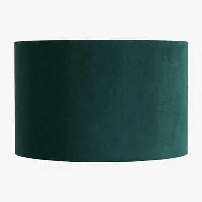 Habitat Habitat French Velvet 25cm Lampshade - Emerald