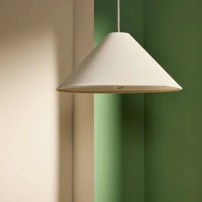 Habitat Habitat Oatmeal Cone Taper XL Easy Fit Lampshade - 50cm