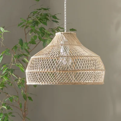 Habitat Habitat Natural Rattan Small Easy Fit Lampshade - 35cm