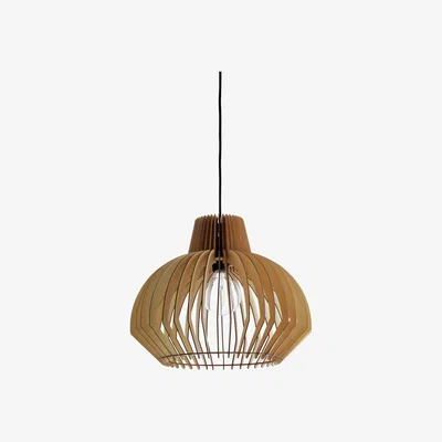 Habitat Habitat Achille Plywood Pendant Shade - Natural