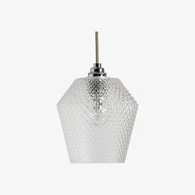 Habitat Habitat Nubia Faceted Glass Shade - Clear