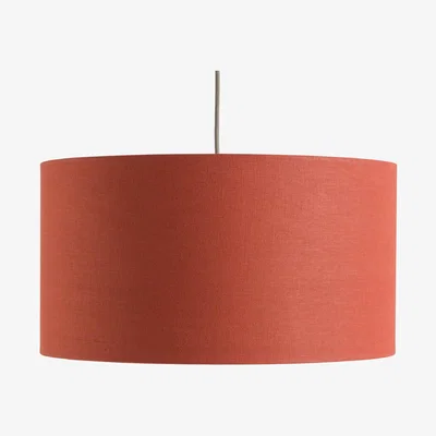 Habitat Habitat 49cm Linen Drum Shade - Rust