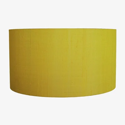 Habitat Habitat Drum Silk 49cm Shade - Yellow
