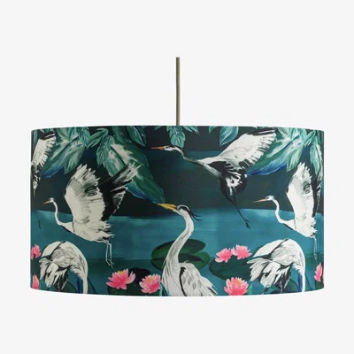 Habitat Habitat Japonica 49cm Silk Faux Drum Shade