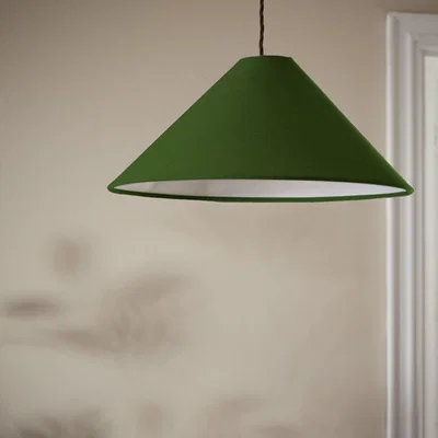 Habitat Habitat Cone Taper Green Easy Fit Lampshade - 40cm