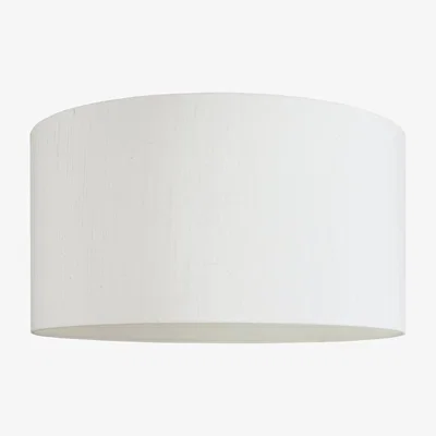 Habitat Habitat Drum Silk 58cm Shade - White