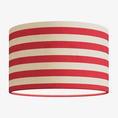 Heal's Shropshire Shades Big Stripe Lampshade Red 33 x 20cm