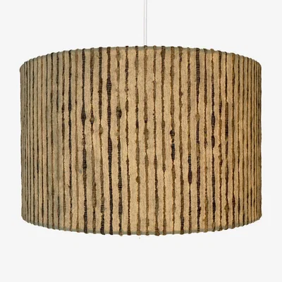 Heal's Heal's Wild Silk Striped Lampshade Pale Blue