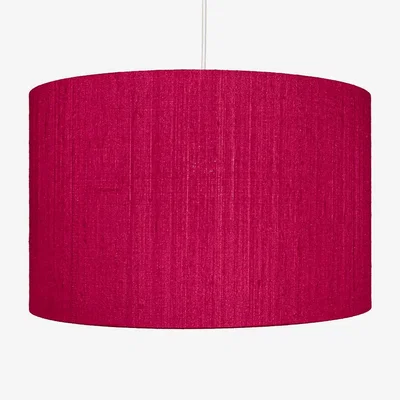 Heal's Heal's Dupion Silk Lampshade Fuchsia