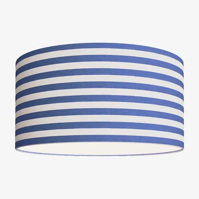 Heal's Shropshire Shades Big Stripe Lampshade Navy 60 x 30cm