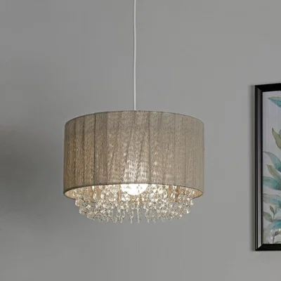 Homebase Bellano Easy Fit Lamp Shade - Grey