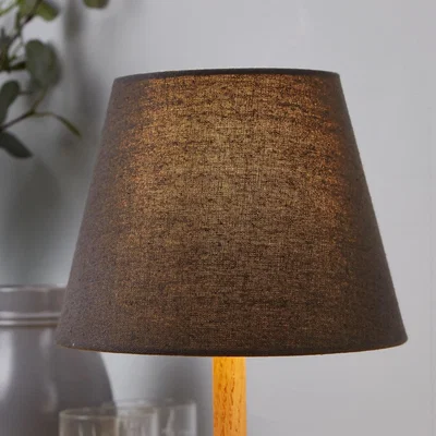 Homebase Finn Tapered Lamp Shade - 20cm - Charcoal