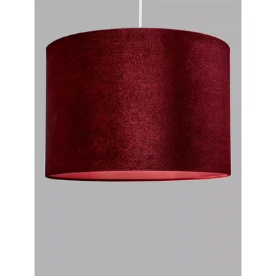 John Lewis John Lewis & Partners Jenny Velvet Cylinder Lampshade