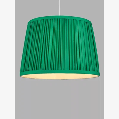 John Lewis John Lewis + Matthew Williamson Plain Pleated Tapered Drum Lampshade