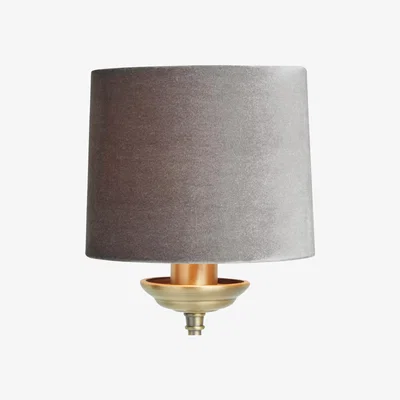 John Lewis John Lewis & Partners Jenny Velvet Candle Lampshade, Grey