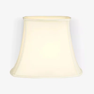 John Lewis John Lewis & Partners Cadenza Silk Bowed Empire Lampshade, Cream