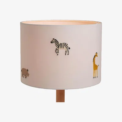 John Lewis John Lewis Kids' Safari Embroided Ceiling and Lampshade, Dia.25cm