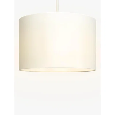 John Lewis ANYDAY John Lewis & Partners Mimi Cylinder Lampshade, Cream, Dia.35cm