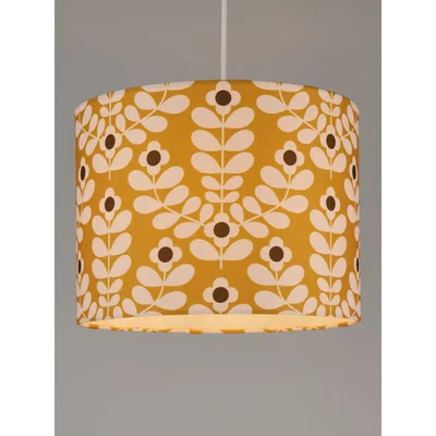 John Lewis Orla Kiely Juniper Stem Lampshade, Yellow