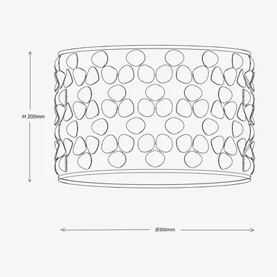 John Lewis John Lewis & Partners Clara Cutwork Drum Shade, White