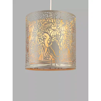 John Lewis John Lewis & Partners Reeds Easy-to-Fit Ceiling Shade, Matt Grey